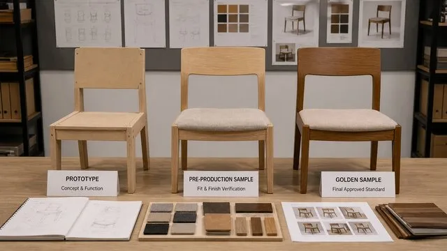 Prototype vs Pre-Production Sample vs Golden Sample: What Each Stage Actually Means